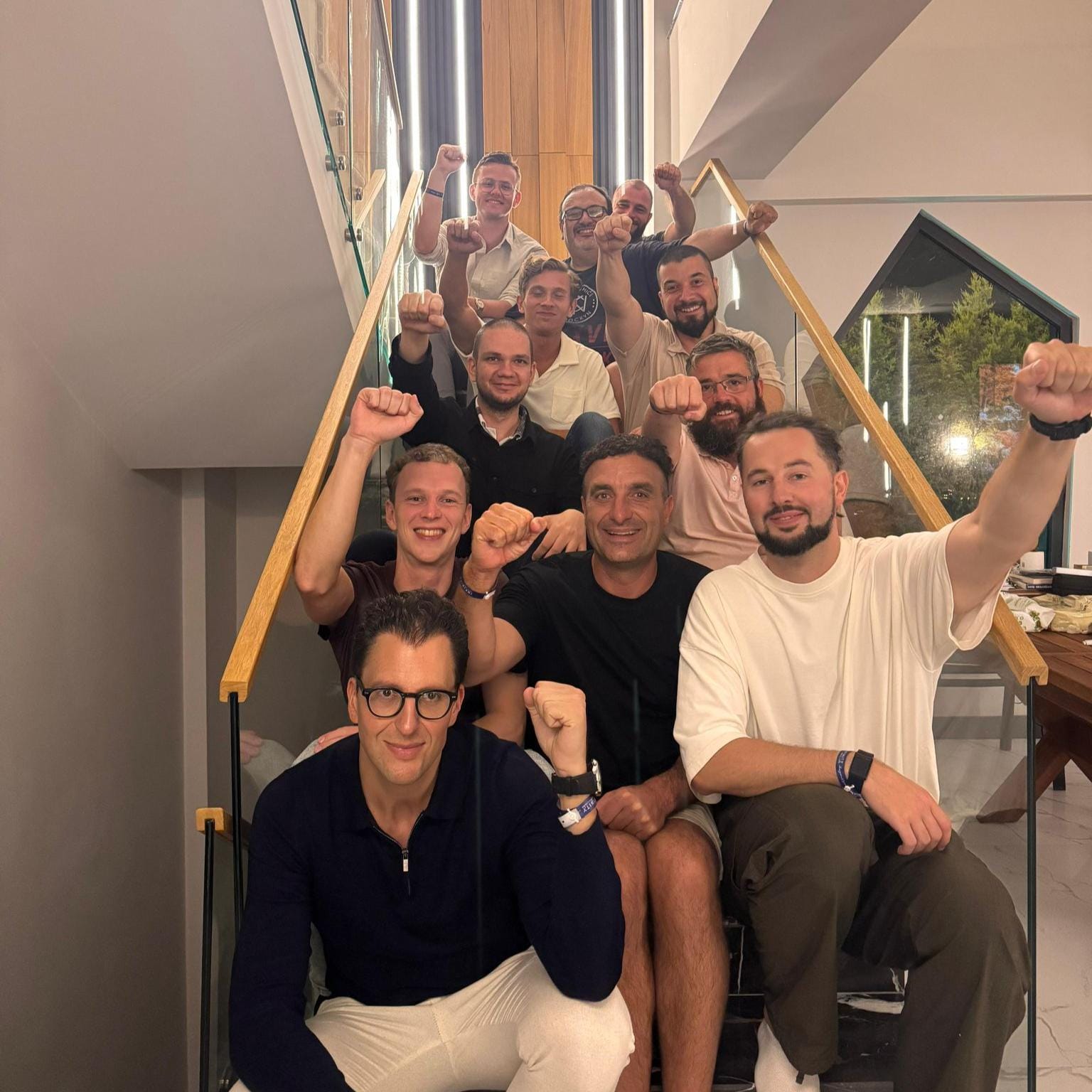 James Dooley with Koray Tuğberk Gübür, Mads Singers and SEO experts at the SEO Kusadesi Mastermind