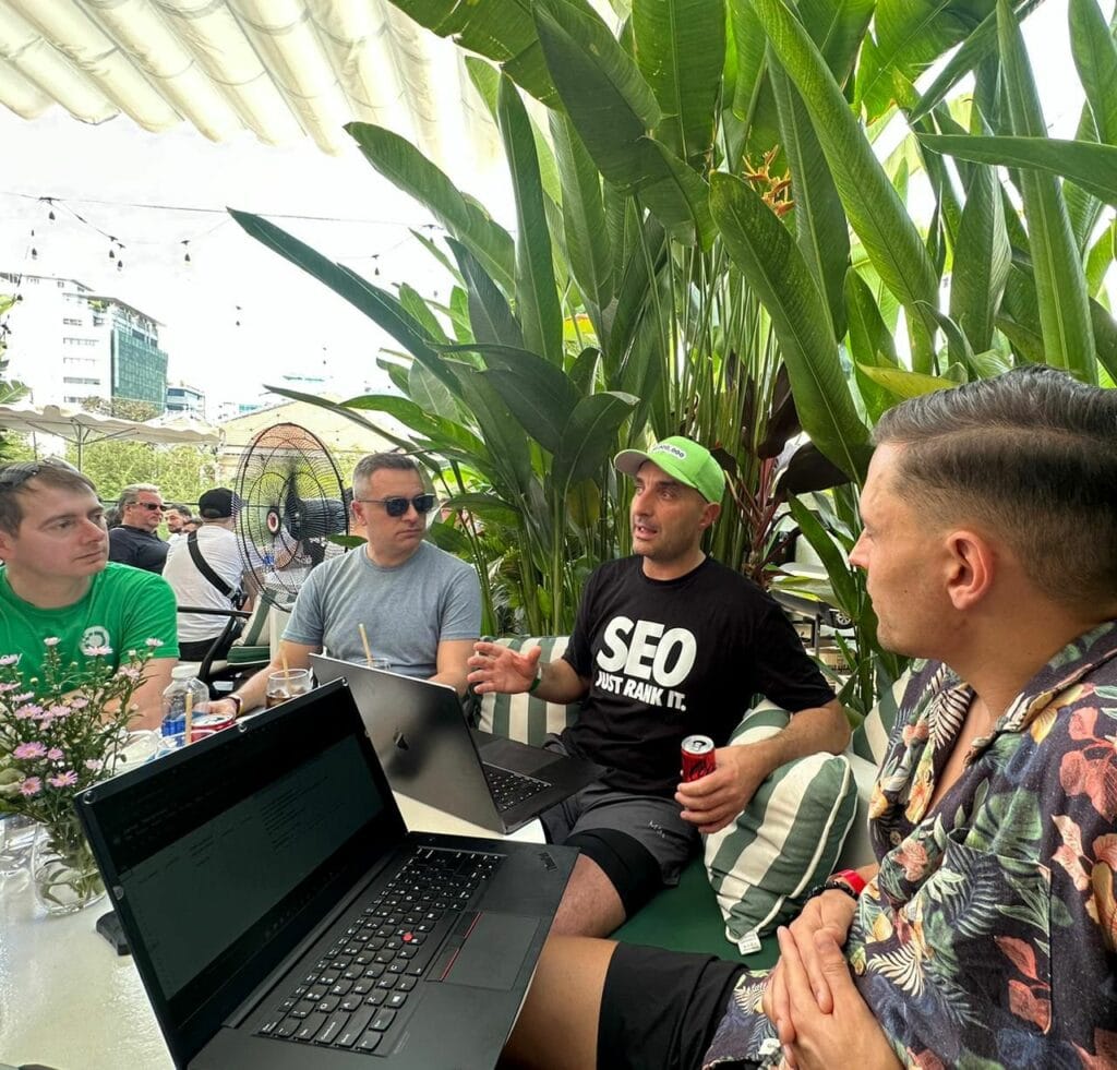 Fery Kaszoni, Ste Toth and James Dooley at The Masterminders SEO Event in Vietnam
