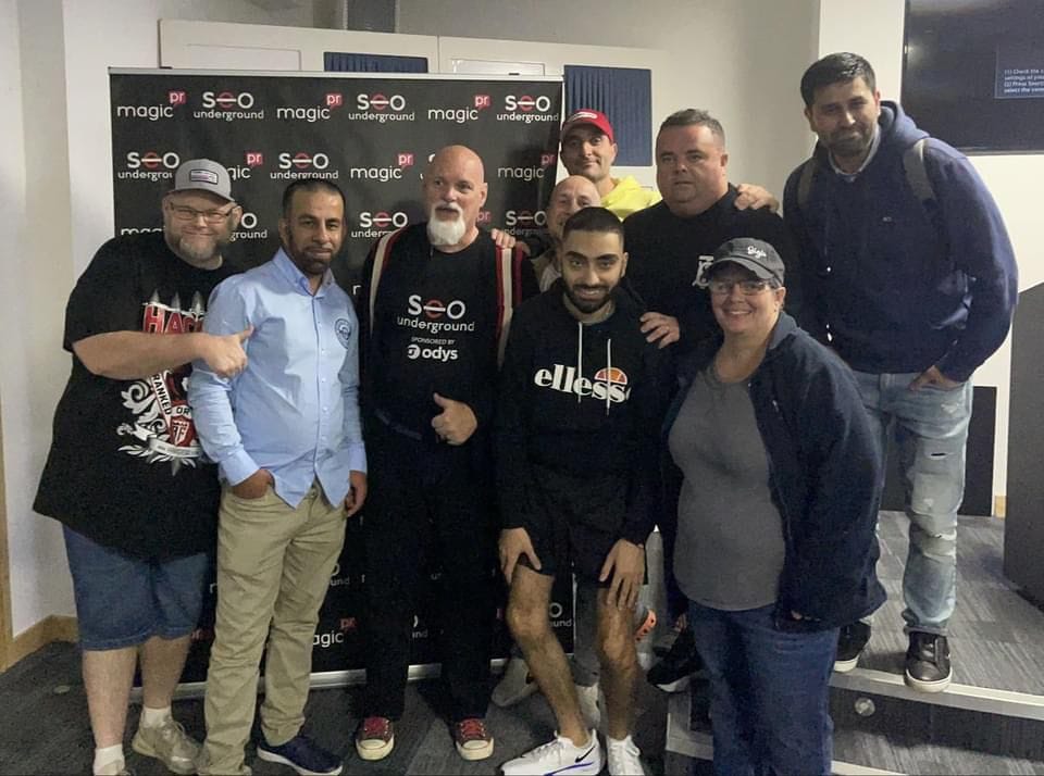 Craig Campbell and James Dooley with William Jones, Holly Starks, Kasra Dash and Terry Power