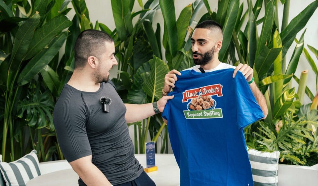 Koray-Tugberk-GUBUR-with-Uncle-Dooleys-Keyword-Stuffing-Tshirt