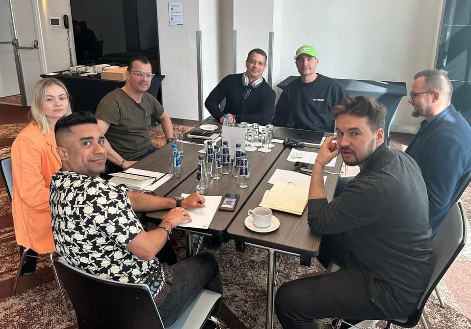 Steven Khanna with James Dooley, Adam Chronister and Michal Rochwerger at Polish SEO Mastermind