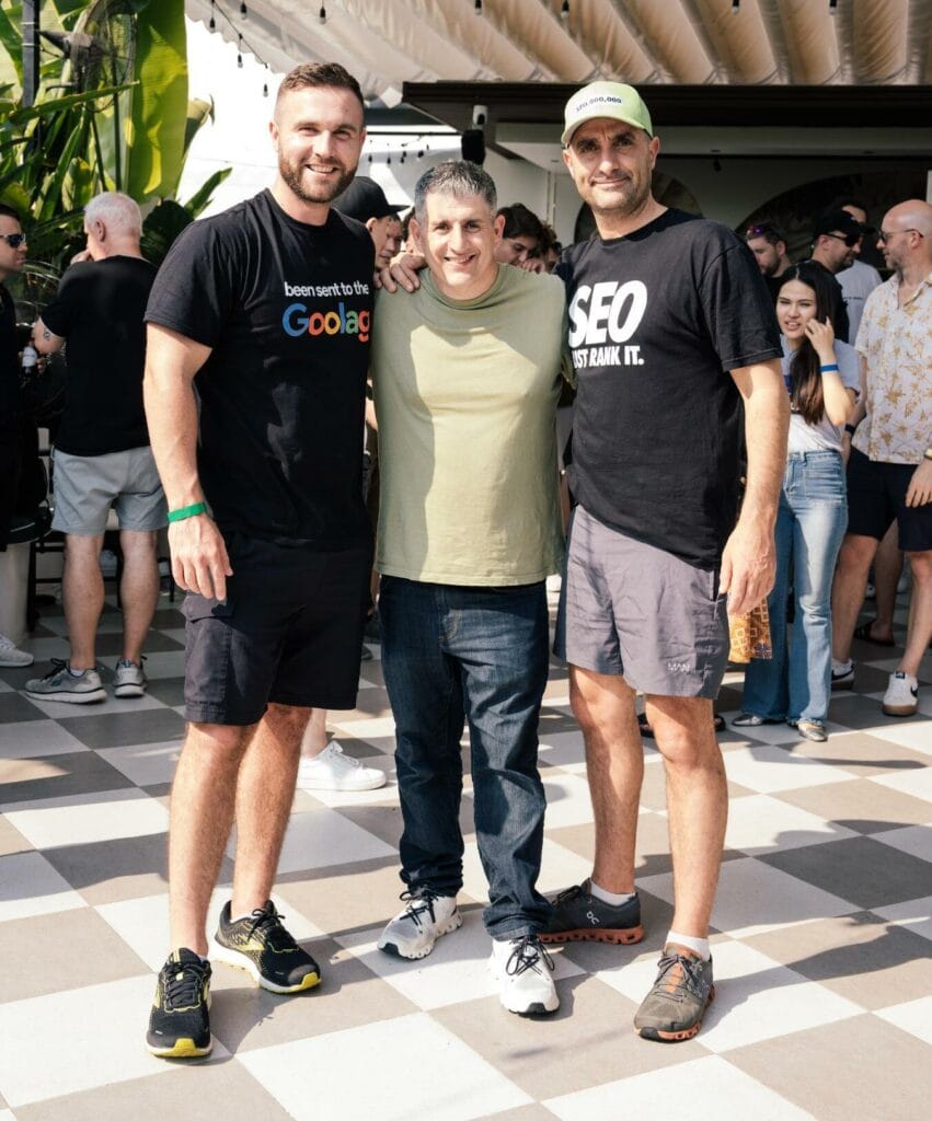 Jason Hennessey, James Dooley and Karl Hudson at SEO Mastery Summit